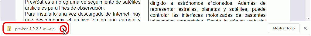 Instalación de programas en Chrome - Descarga de archivos